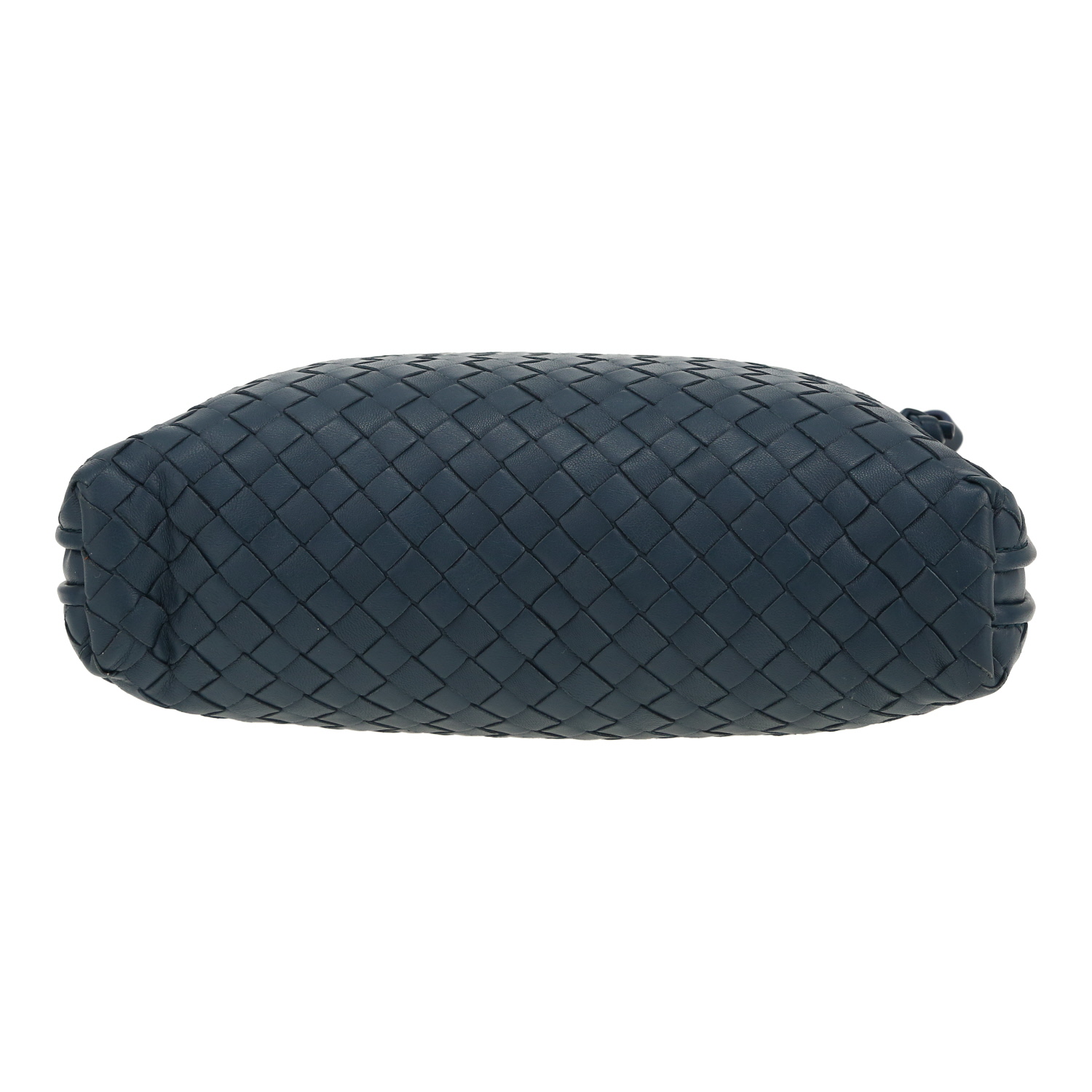 Bolso bandolera Bottega Veneta  Nodini en cuero intrecciato azul - Detail D1