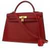 Hermès  Kelly 32 cm handbag  in red H box leather - 00pp thumbnail