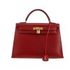 Hermès  Kelly 32 cm handbag  in red H box leather - 360 thumbnail