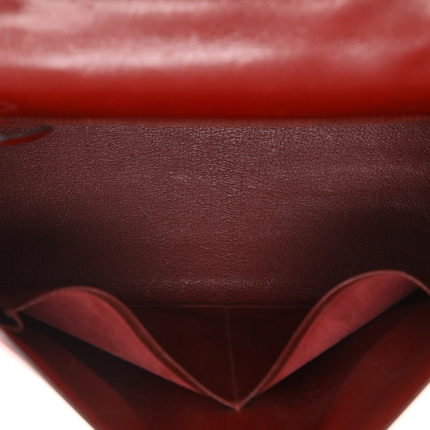 Sac à main Hermès  Kelly 32 cm en cuir box rouge H - Detail D3