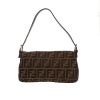 Sac à main Fendi  Baguette en toile siglée marron et cuir marron - Detail D4 thumbnail