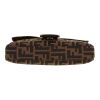 Borsa Fendi  Baguette in tela siglata marrone e pelle marrone - Detail D1 thumbnail