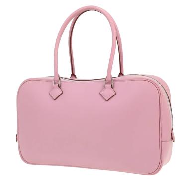 Sac à main Hermès  Plume Elan en cuir Box Népal Mauve Pâle