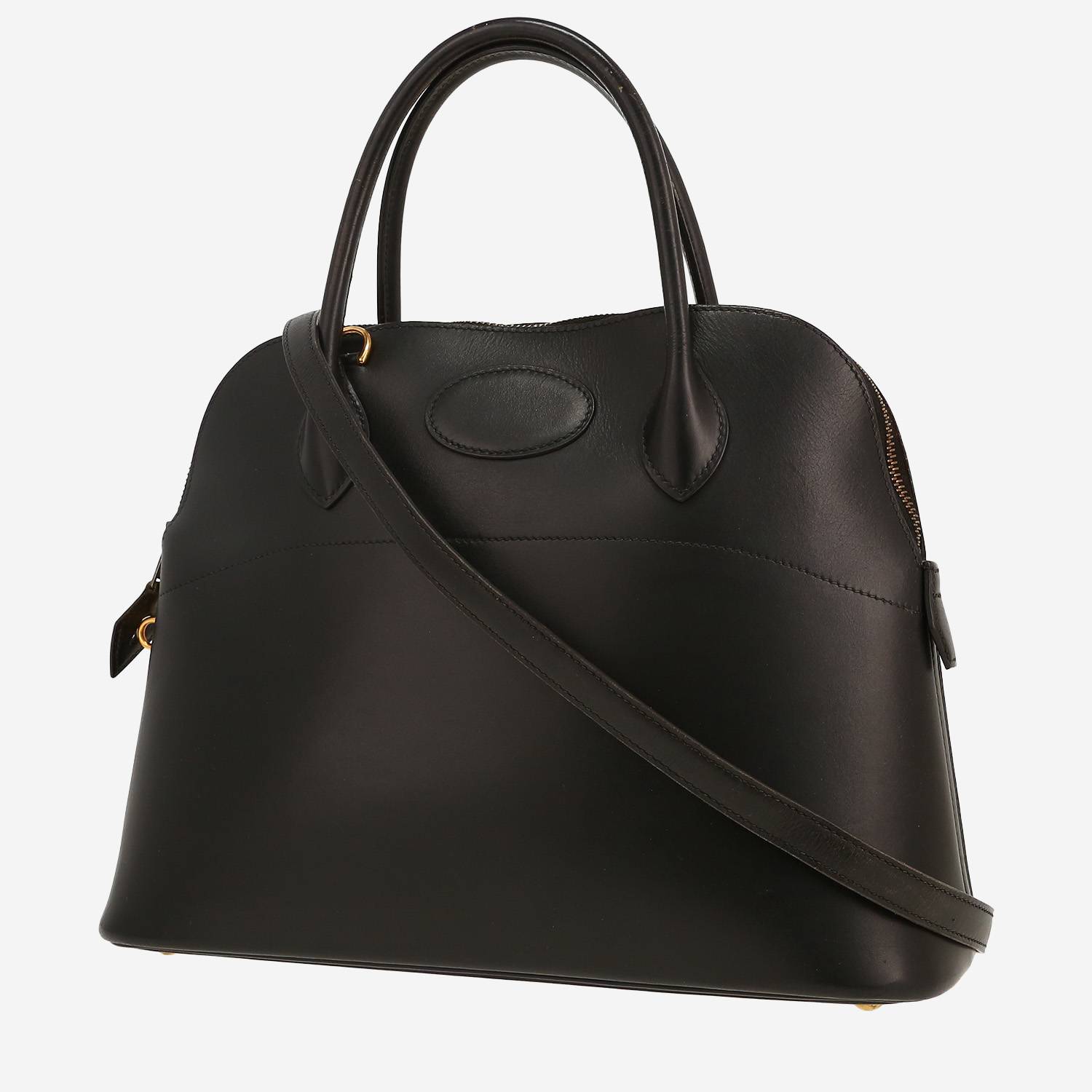 Hermès  Bolide 31 cm handbag  in black box leather