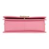 Borsa a tracolla Chanel  Boy in pelle trapuntata a zigzag rosa - Detail D1 thumbnail