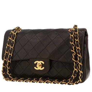 Bolso de mano Chanel  Timeless Petit en cuero acolchado negro