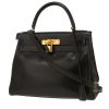 Sac à main Hermès  Kelly 28 cm en cuir box noir - 00pp thumbnail