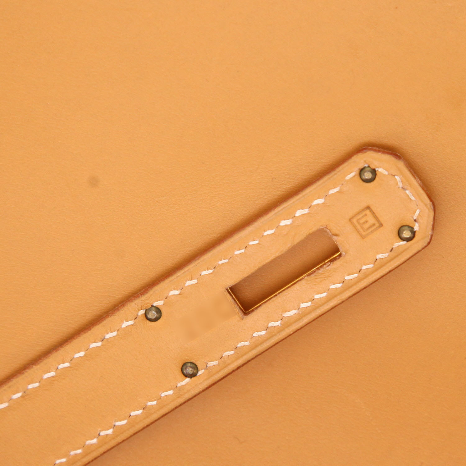 Sac à main Hermès  Birkin 40 cm en cuir naturel - Detail D4