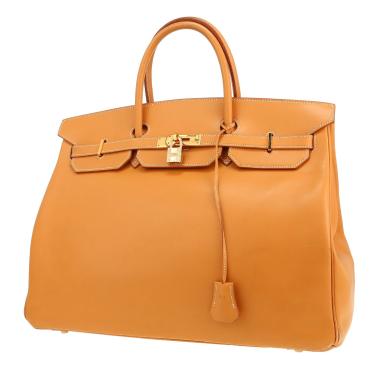 Sac à main Hermès  Birkin 40 cm en cuir naturel