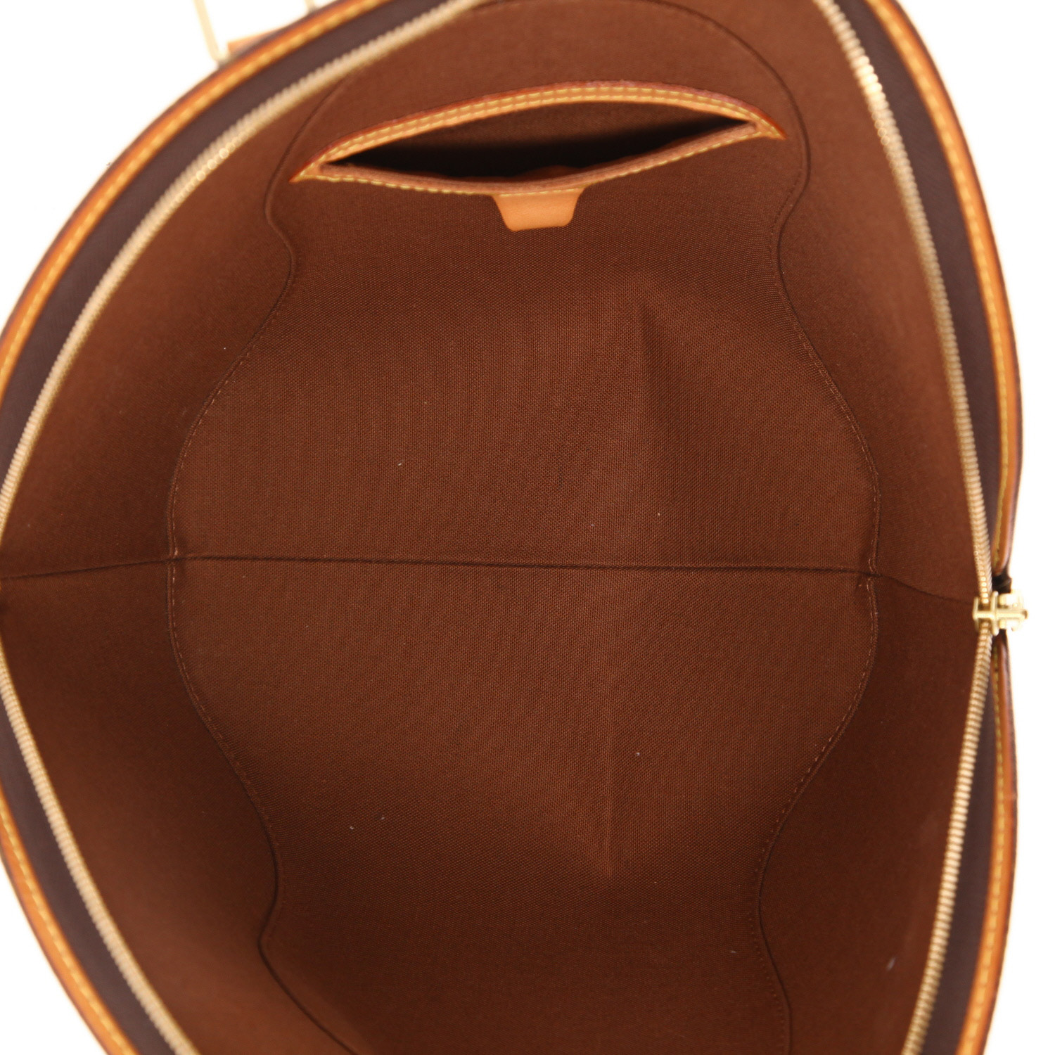 Sac à main Louis Vuitton  Ellipse moyen modèle  en toile monogram marron et cuir naturel - Detail D3