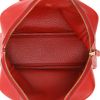Hermès  Mini Plume handbag  in red Garance togo leather - Detail D3 thumbnail