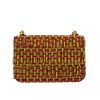 Sac bandoulière Dior  Dioraddict en cuir noir brodé de perles multicolores - Detail D4 thumbnail