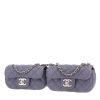 Sac à main Chanel  Mini Twin en cuir matelassé violet-lilas - 00pp thumbnail