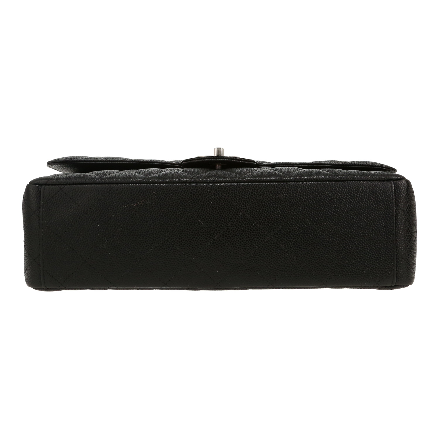 Bolso bandolera Chanel  Timeless Maxi Jumbo en cuero granulado acolchado negro - Detail D1