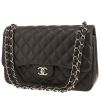 Chanel  Timeless Jumbo shoulder bag  in grey quilted leather - 00pp thumbnail