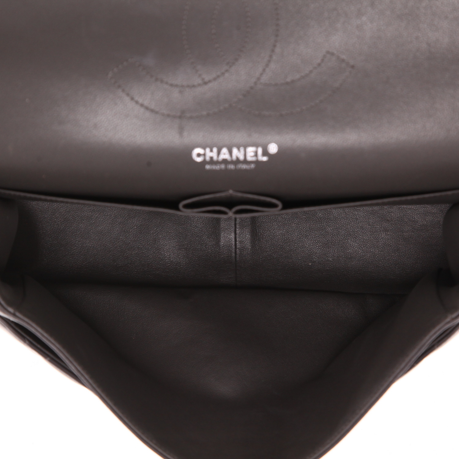 Bolso bandolera Chanel  Timeless Jumbo en cuero acolchado gris - Detail D3