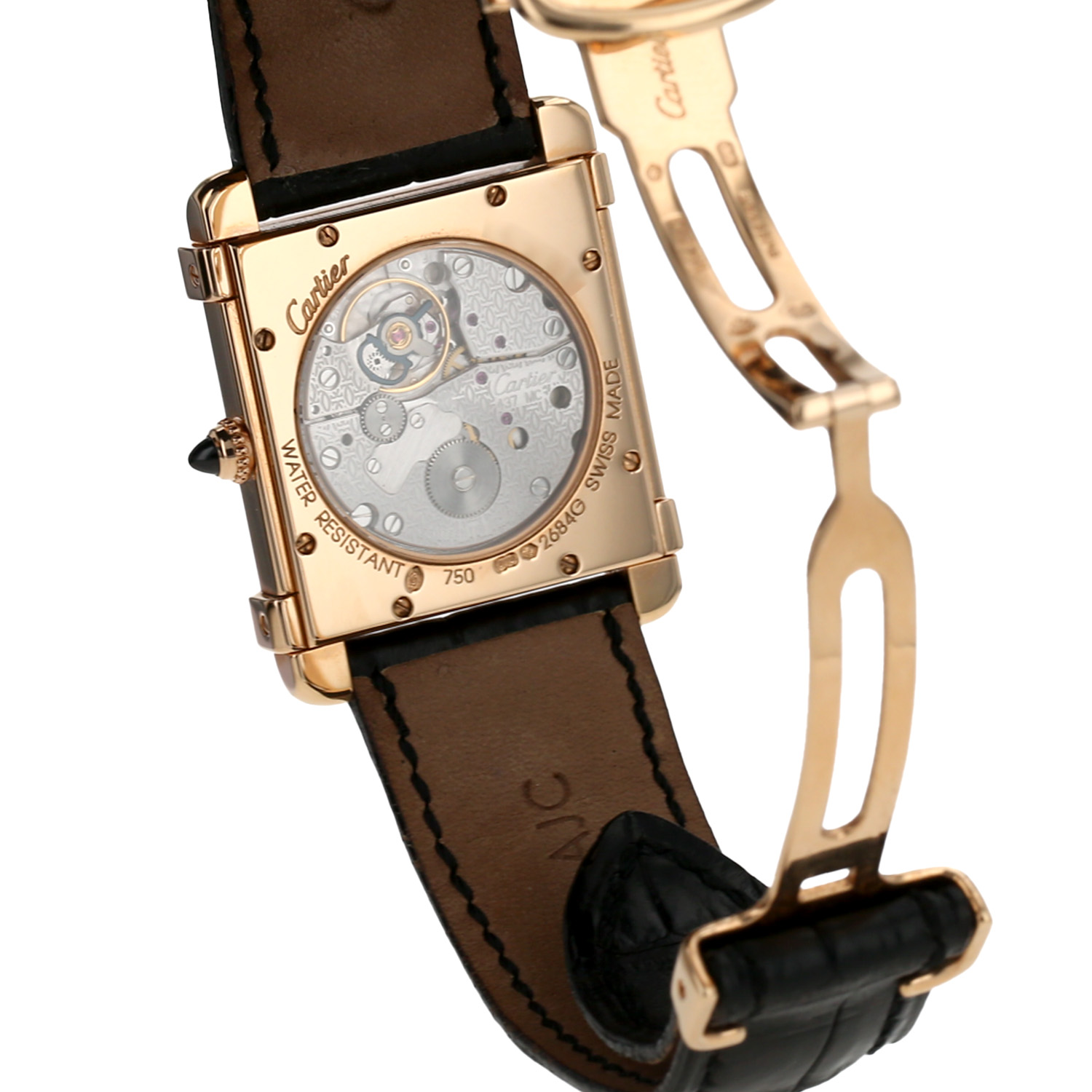 Cartier Tank Chinoise CPCP in pink gold Ref: Cartier - 2684G  Circa 2006 - Detail D3