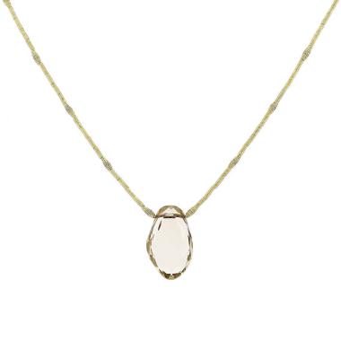 Collier H. Stern  en or jaune et quartz fumé