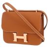 Bolso de mano Hermès  Constance mini  en cuero epsom color oro - 00pp thumbnail