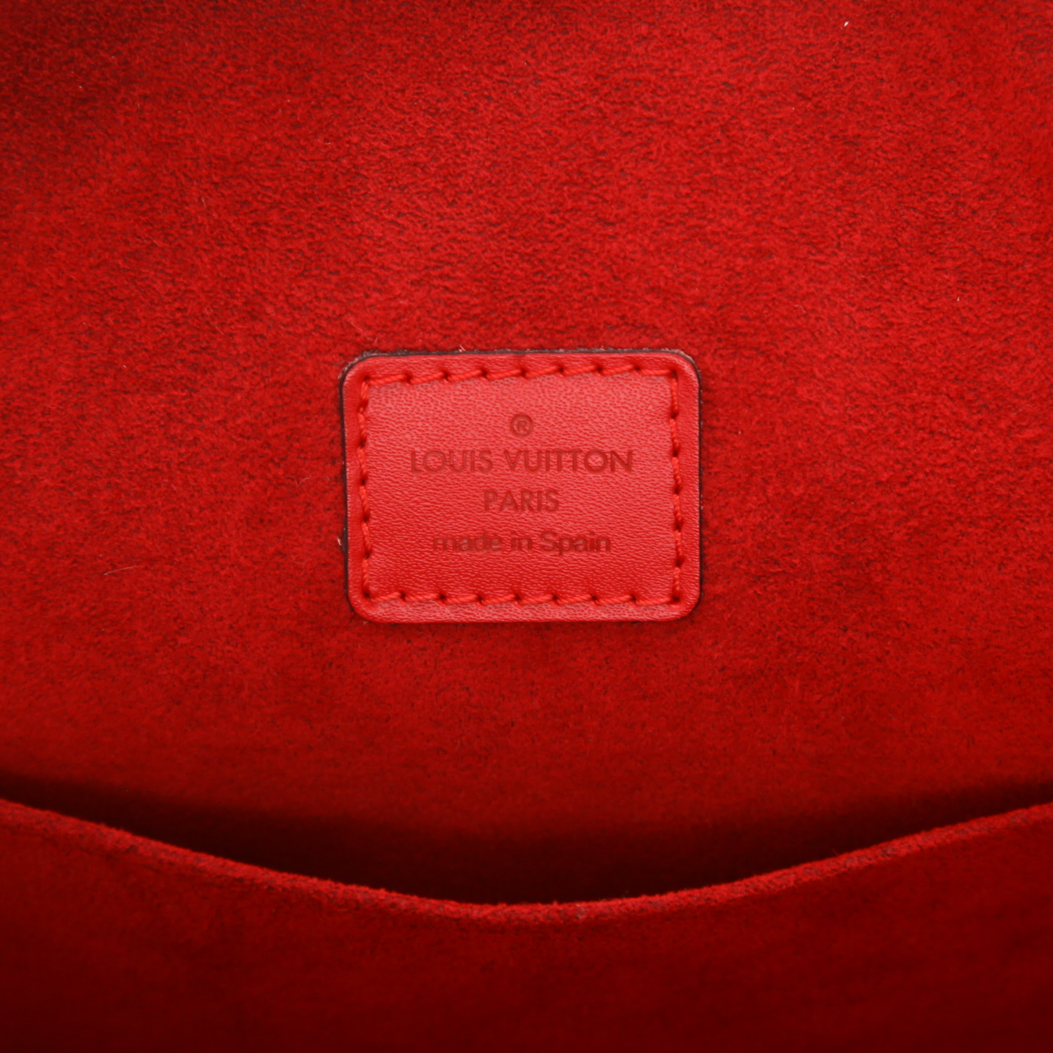 Louis Vuitton  Voltaire handbag  in red epi leather - Detail D2