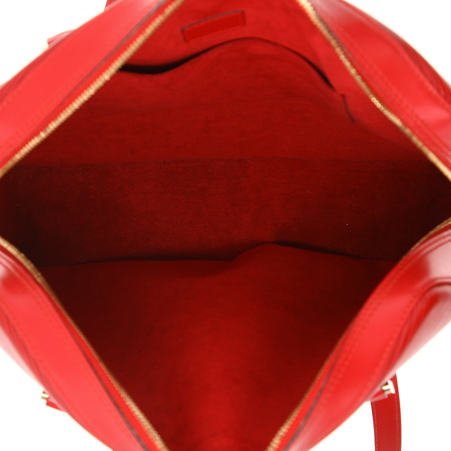 Bolso de mano Louis Vuitton  Voltaire en cuero Epi rojo - Detail D3