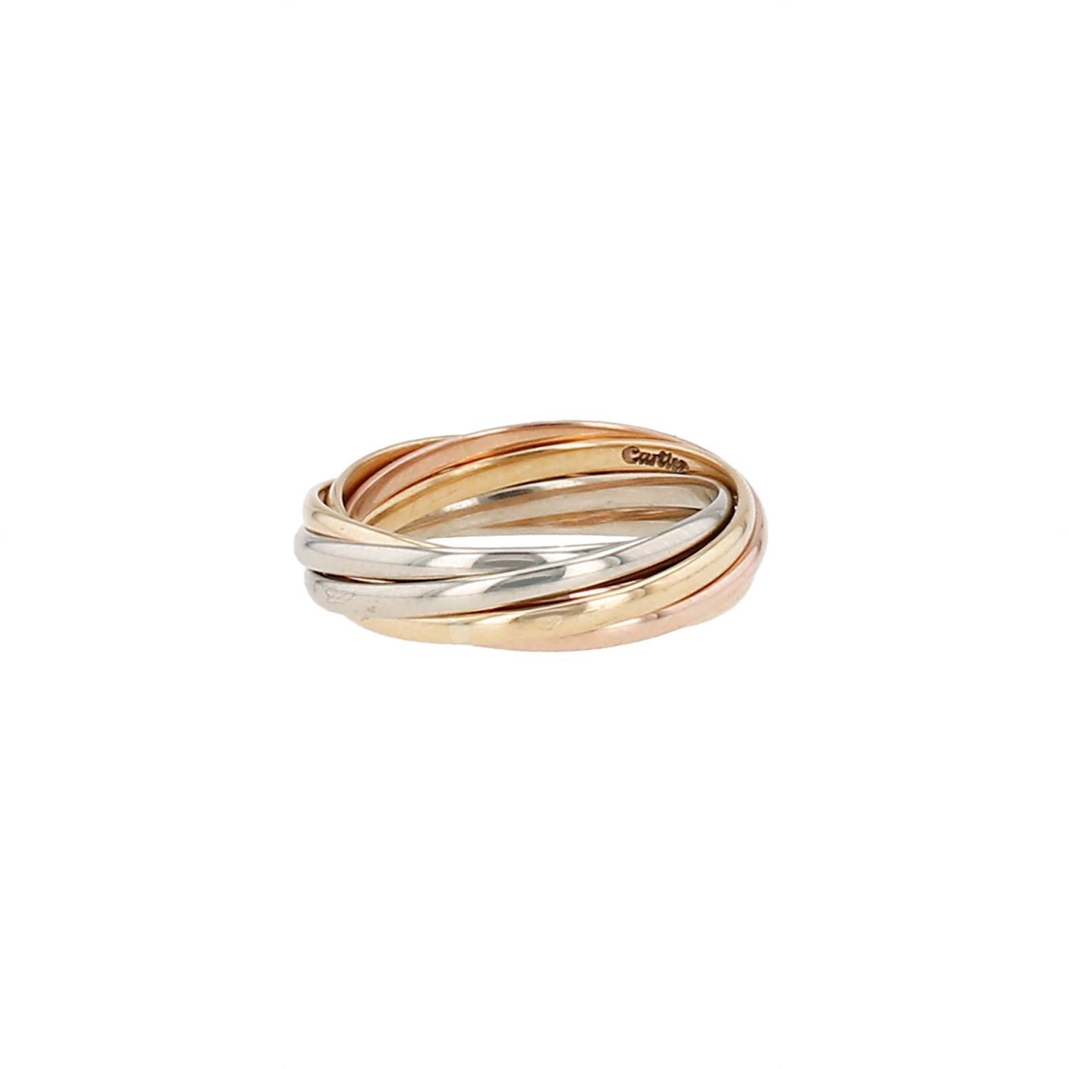 Cartier Trinity Semainier ring in 3 golds