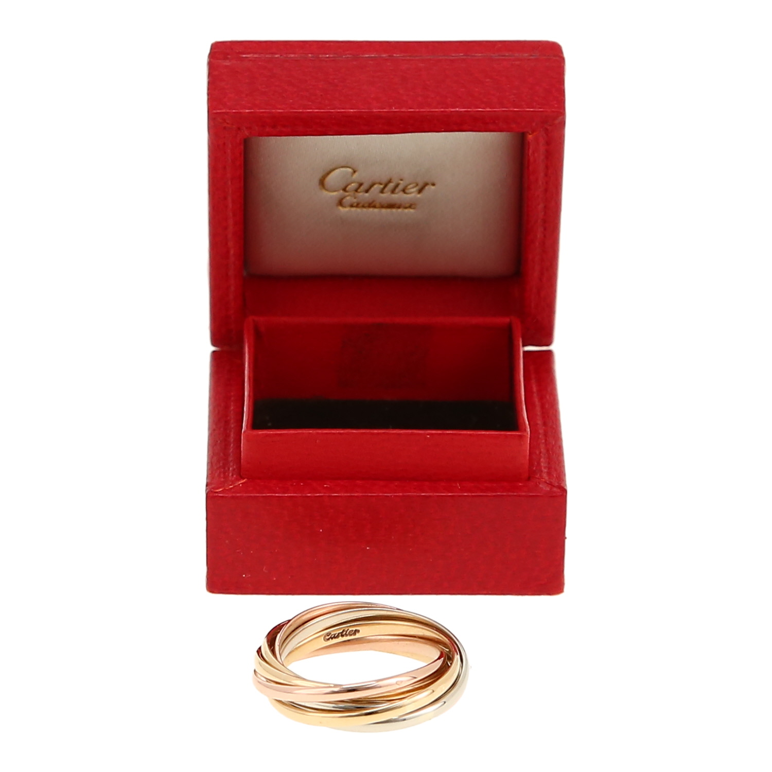 Bague Cartier Trinity Semainier en 3 ors - Detail D2