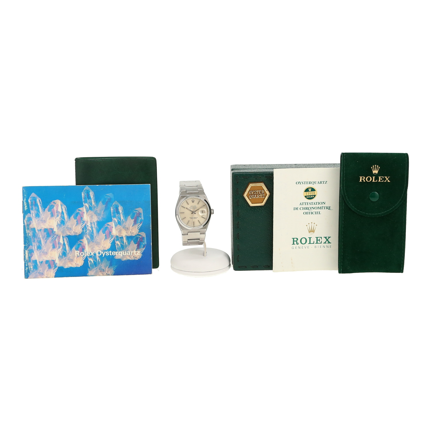 Montre Rolex Oysterquartz Datejust en acier Ref: Rolex - 17000A  Vers 1978