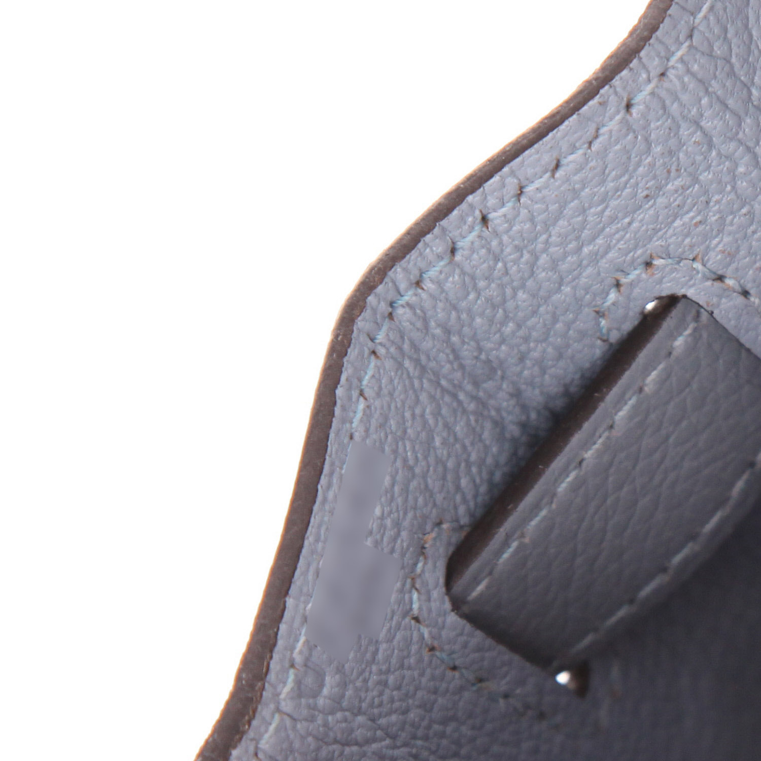 Borsa Hermès  Kelly 28 cm in pelle Evercolor Bleu Lin - Detail D4