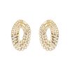 Half-articulated Vintage  earrings in yellow gold and diamonds - 00pp thumbnail
