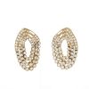 Half-articulated Vintage  earrings in yellow gold and diamonds - 360 thumbnail