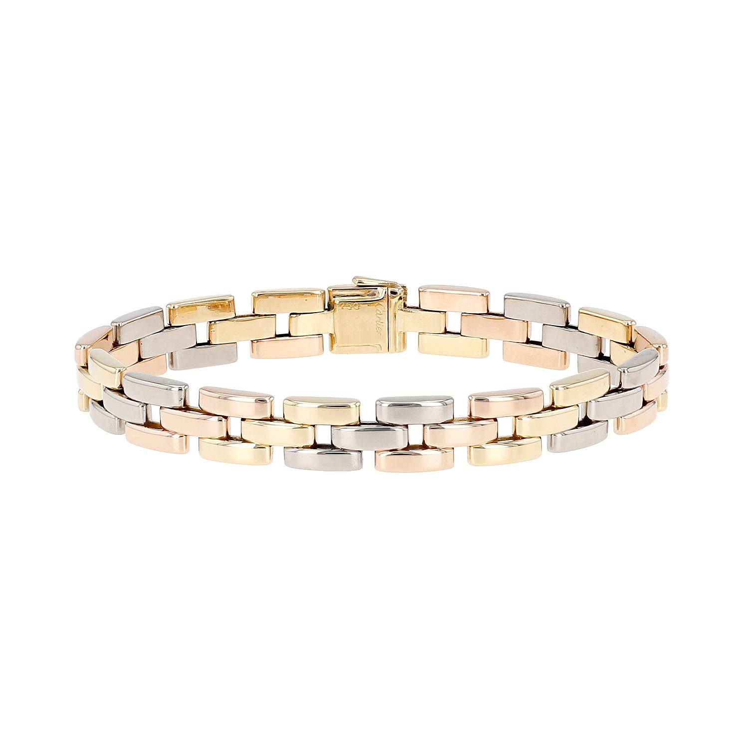Bracciale Cartier Maillon Panthère in 3 ori
