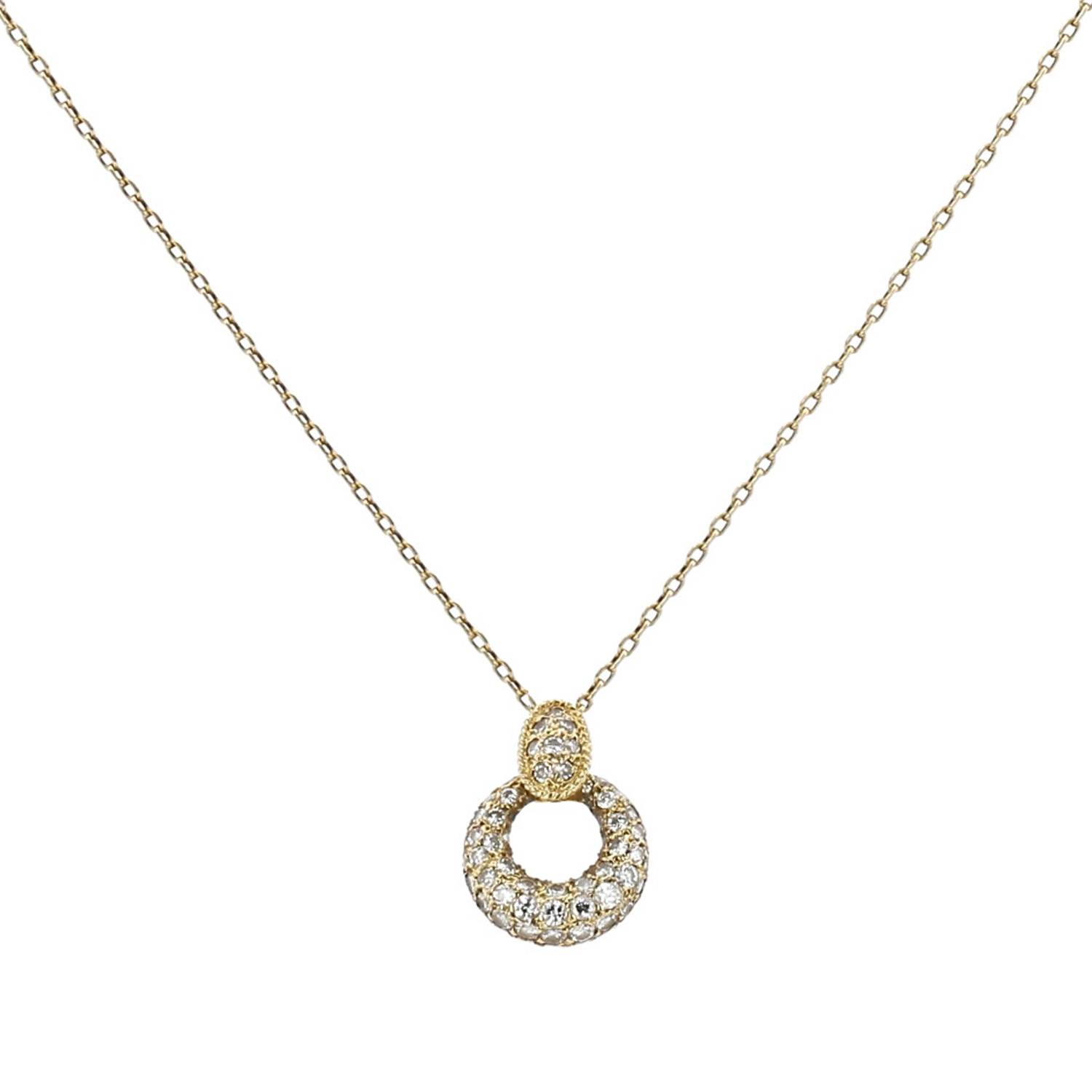 Collier années 70 Van Cleef & Arpels Philippine en or jaune et diamants
