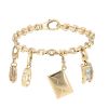 Bracelet Cartier  en or jaune, saphir et émail - 00pp thumbnail