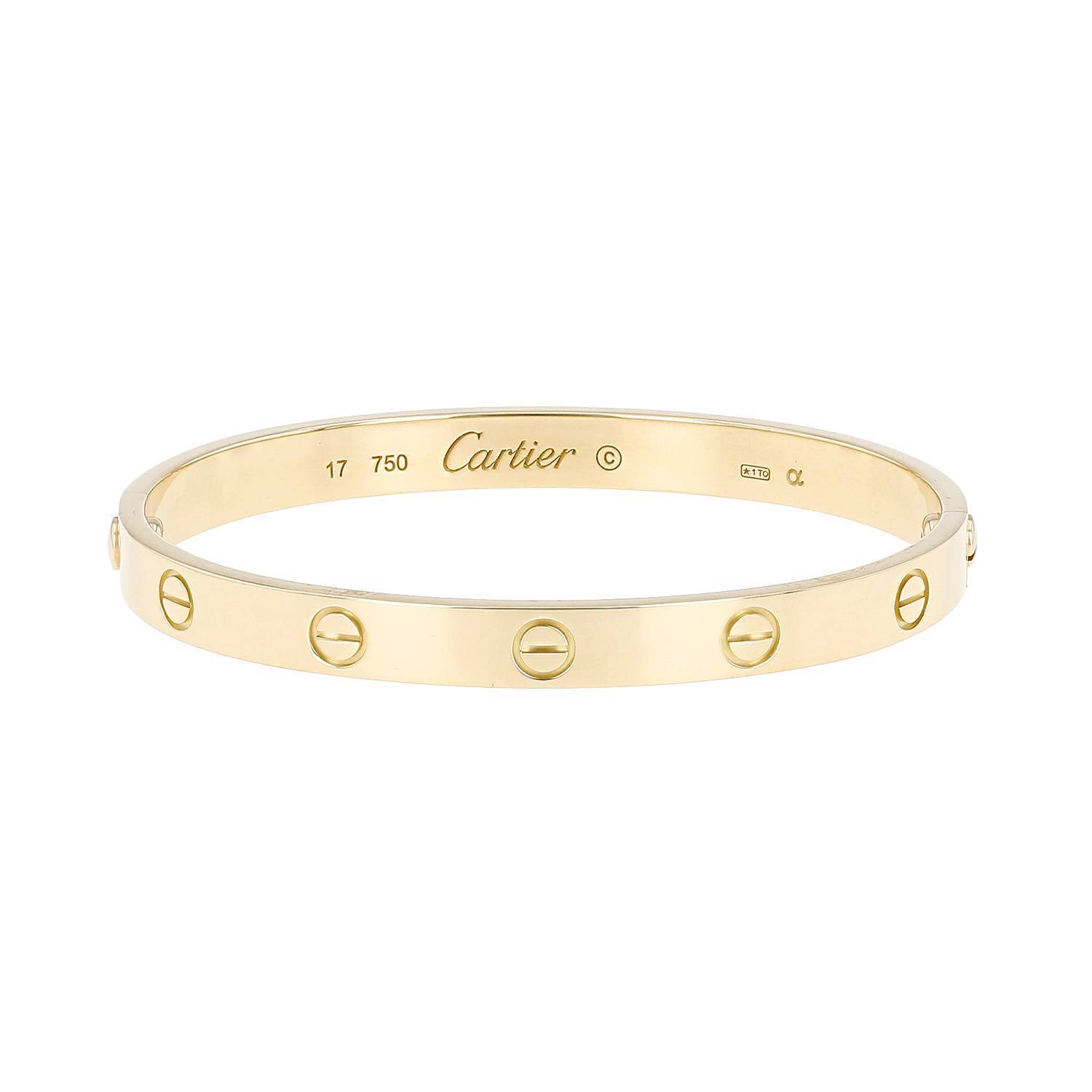Brazalete Cartier Love de oro amarillo