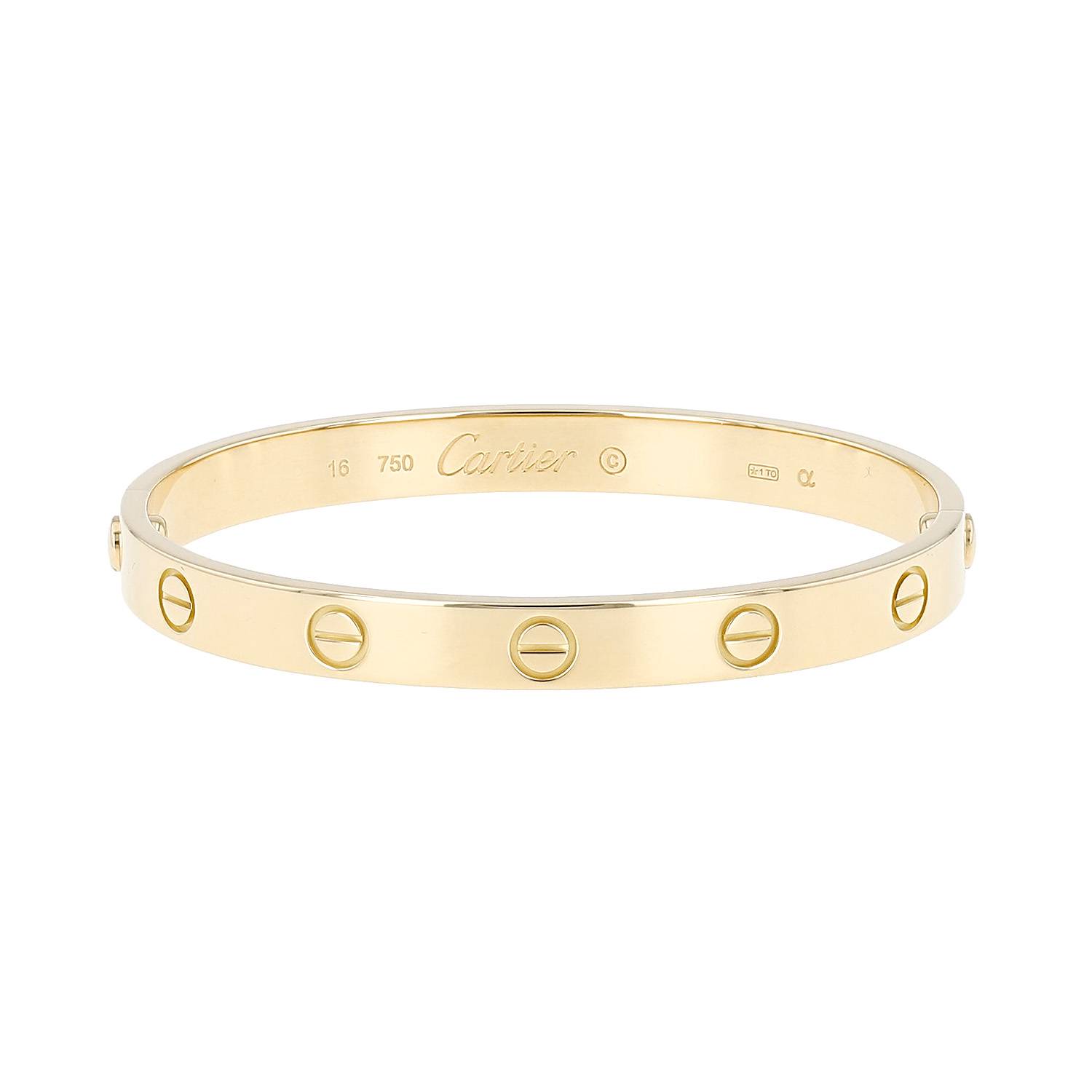Brazalete Cartier Love de oro amarillo