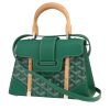 Borsa a tracolla Goyard  Saigon in tela Goyardine verde e pelle verde - 00pp thumbnail