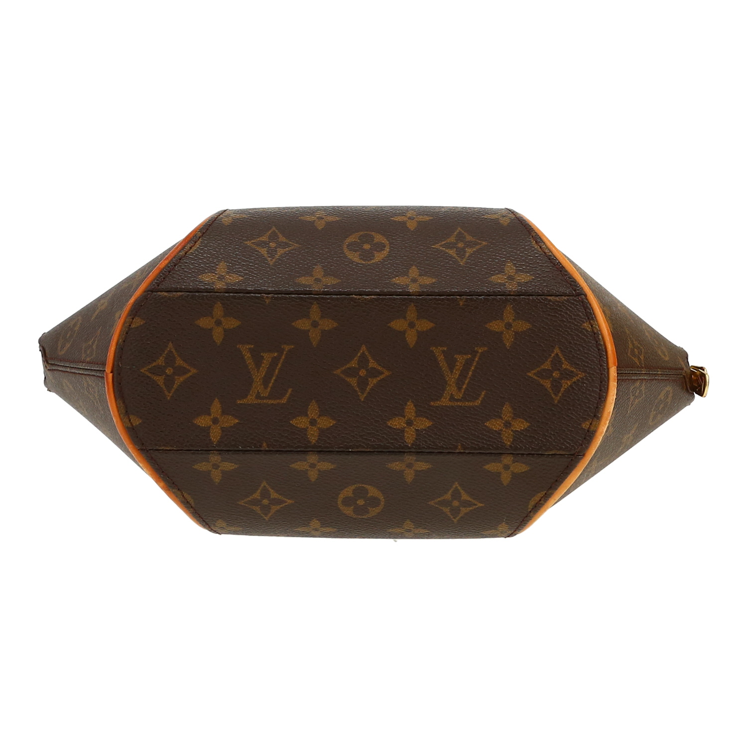 Borsa Louis Vuitton  Ellipse modello piccolo  in tela monogram marrone e pelle naturale - Detail D1
