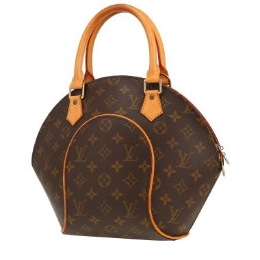 Borsa Louis Vuitton  Ellipse modello piccolo  in tela monogram marrone e pelle naturale