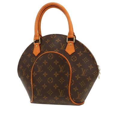 Louis Vuitton  Ellipse small model  handbag  in brown monogram canvas  and natural leather