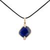 Pomellato Ritratto large model pendant in pink gold, lapis-lazuli and diamonds - 00pp thumbnail