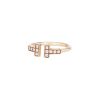 Bague Tiffany 
Co Wire petit modèle en or rose et diamants - 00pp thumbnail