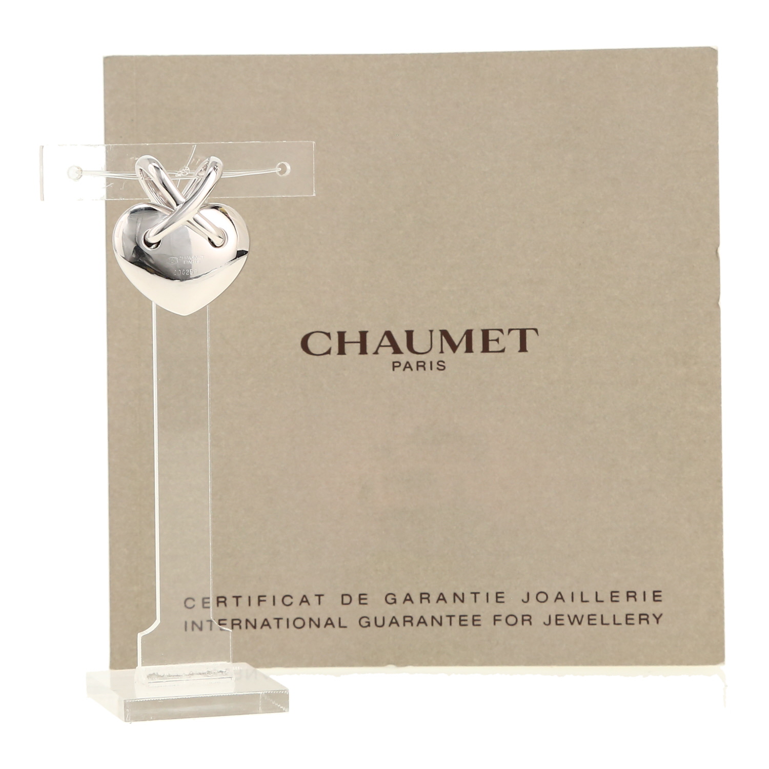 Colgante Chaumet Lien modelo grande de oro blanco - Detail D2