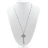 Collier Tiffany 
Co Clé Fleur de Lys grand modèle en platine et diamants - 360 thumbnail