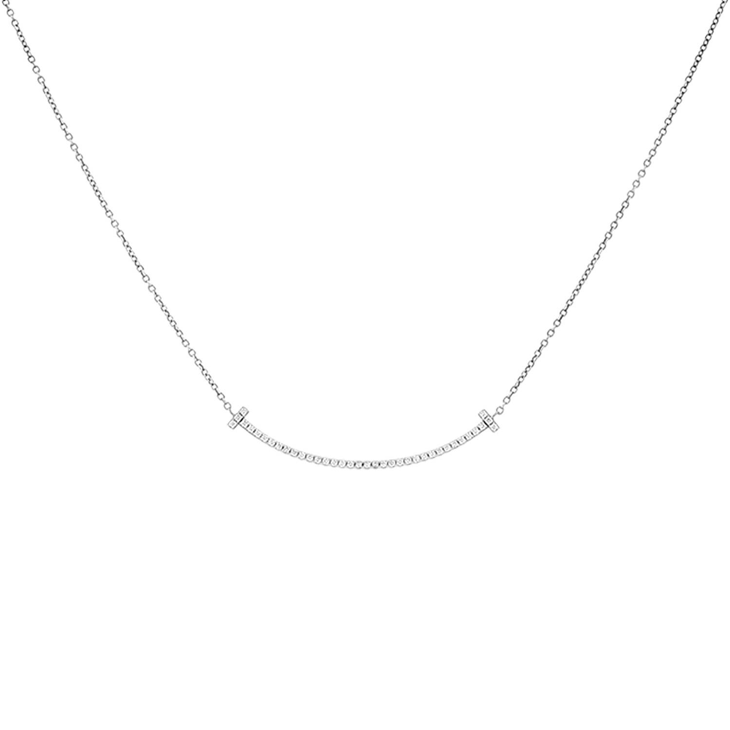 Tiffany 
Co  necklace in white gold and diamonds