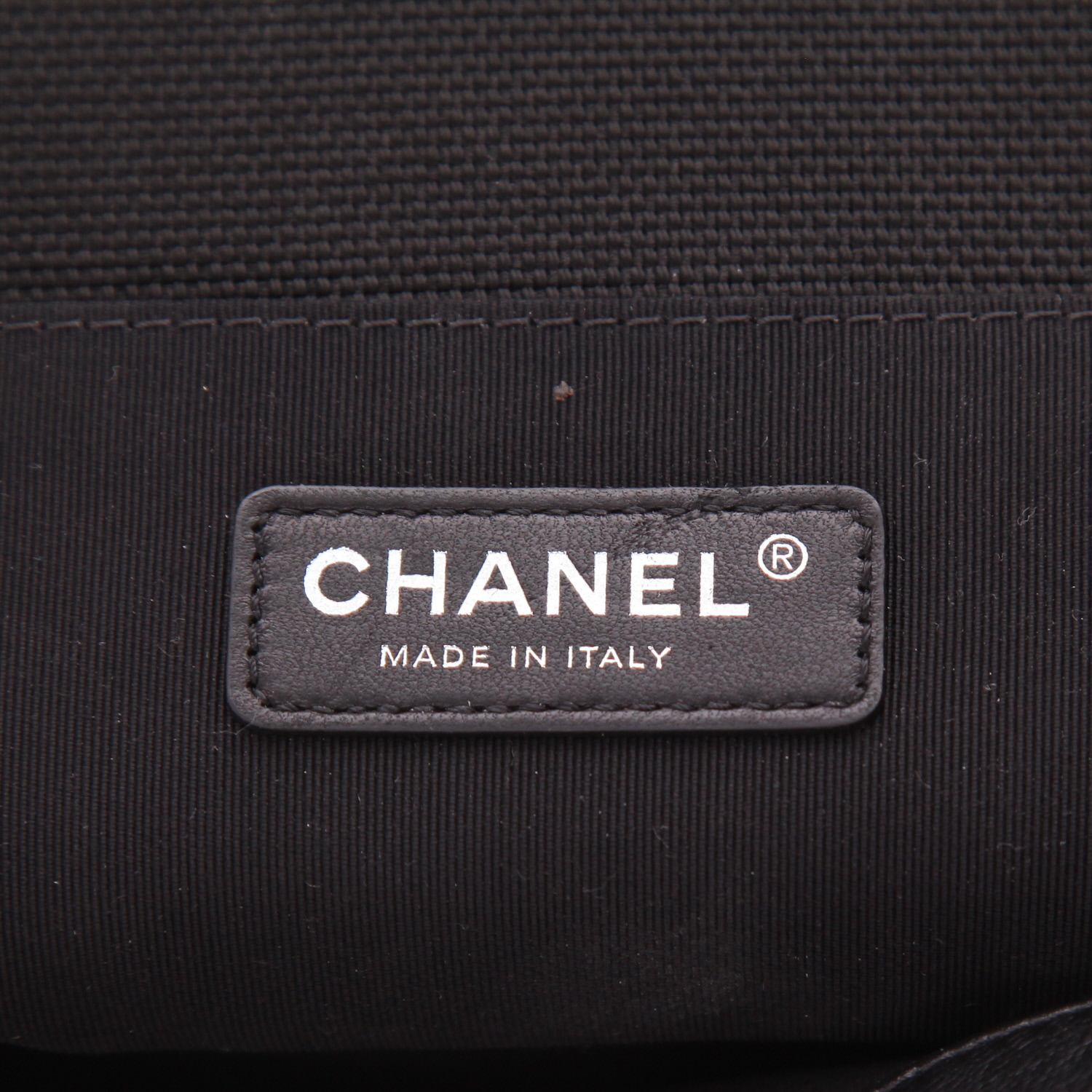 Borsa a tracolla Chanel  Boy modello medio  in tela grigia gialla e nera - Detail D2