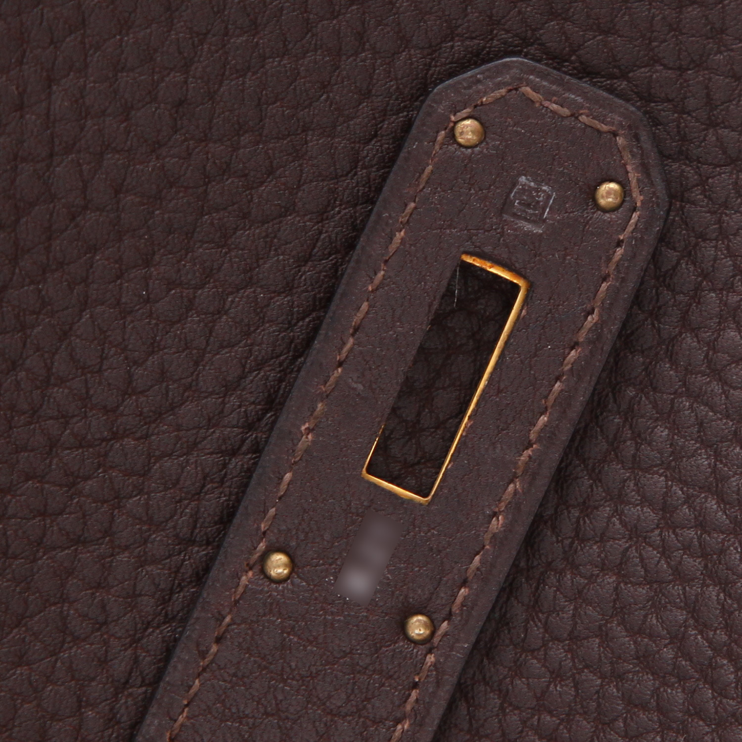 Sac à main Hermès  Kelly 40 cm en cuir togo marron - Detail D4