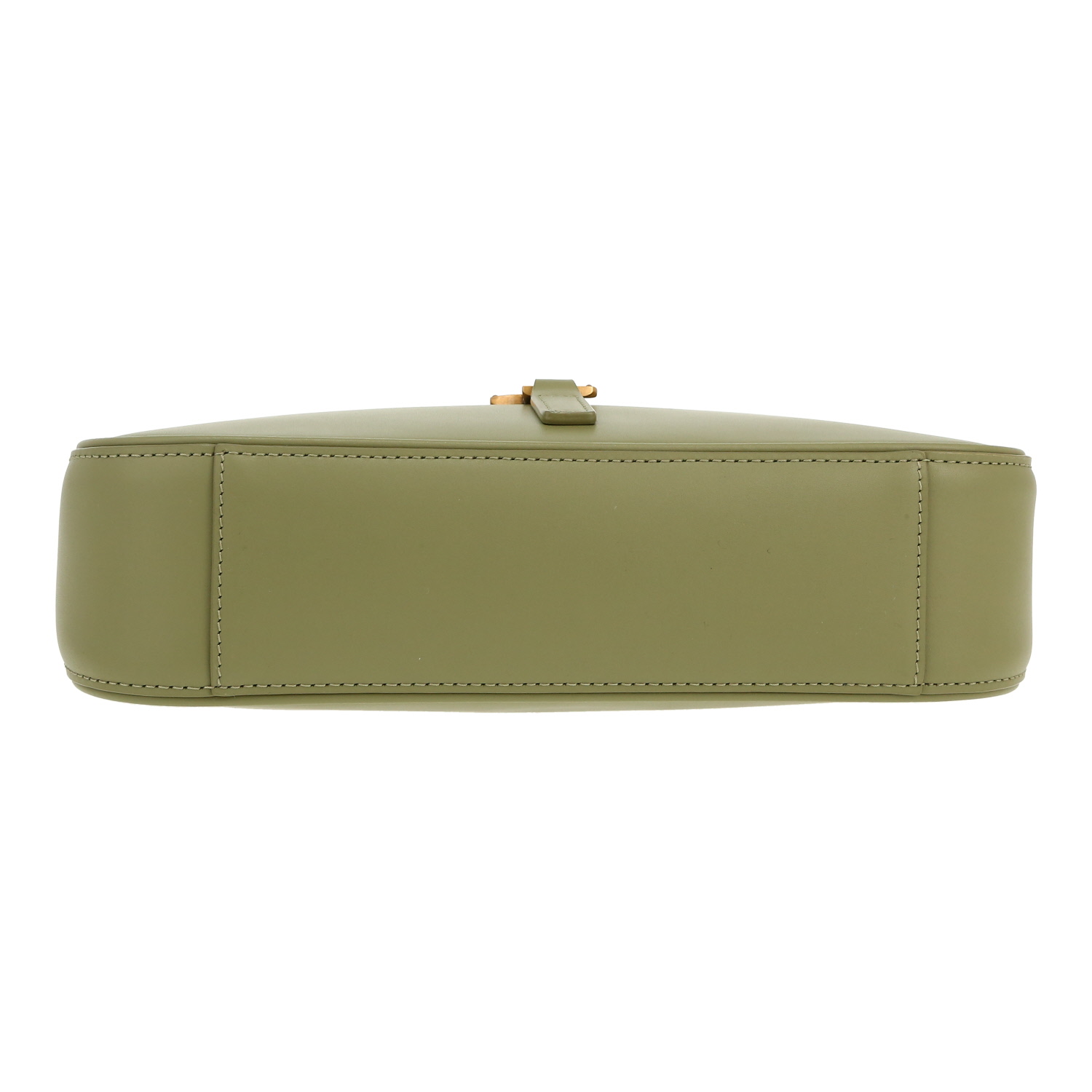 Bolso de mano Saint Laurent 5 à 7 en cuero verde - Detail D1