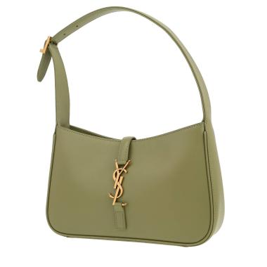 Saint Laurent  5 à 7 handbag  in green leather