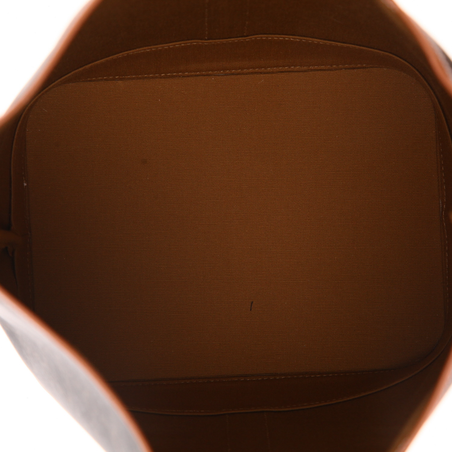 Celine  Seau medium model  shoulder bag  monogram canvas  and brown leather - Detail D3